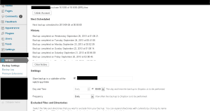 wordpress backup dropbox